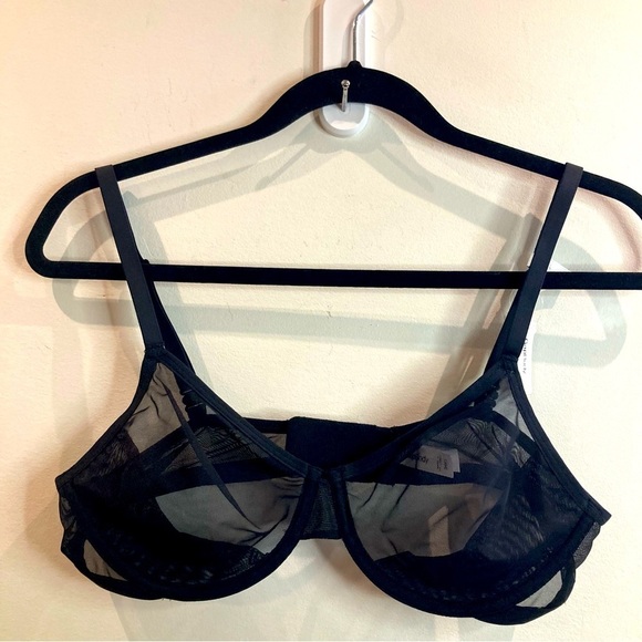 GAPBODY Sz 36C Sheer Semi-Demi Underwire Adjustable Straps Supportive Bra NEW - Picture 2 of 10